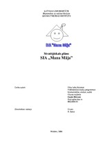 Referāts 'Stratēģiskais plāns SIA "Mana māja"', 13.