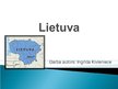 Prezentācija 'Lietuva', 1.