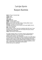 Konspekts 'Fakti par Kasparu Kambalu', 1.