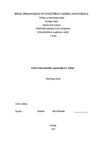 Prakses atskaite 'Prakse komercdarbības organizācijā AS "Diāna"', 1.