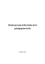 Referāts 'Fizisko personu rīcība banku un to pakalpojumu izvēlē', 1.