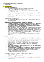 Konspekts 'Klasifikācija, dalībnieki un termiņi', 1.