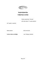 Paraugs 'Industrijas analīze', 1.