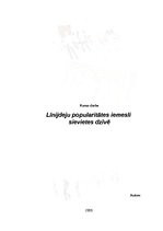 Referāts 'Līnijdeju popularitātes iemesli sievietes dzīvē', 1.