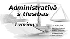 Paraugs 'Grupas darbs studiju priekšmetā „Administratīvās tiesības”', 14.