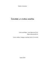 Referāts 'Šokolāde un cilvēku veselība', 1.