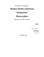 Biznesa plāns 'Biznesa plāns ģitārspēles nodarbībām "Ģitārprieks"', 1.