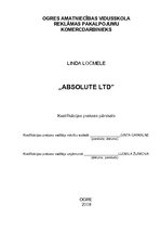 Prakses atskaite 'Kvalifikācijas prakses pārskats par darbu reklāmas aģentūrā', 1.