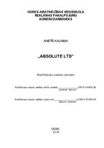 Prakses atskaite 'Kvalifikācijas prakses pārskats par darbu reklāmas aģentūrā', 2.