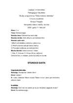 Konspekts 'Dabas zinību stundas plāns', 1.