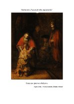 Eseja 'Rembranta gleznas "Pazudušā dēla atgriešanās" vēstījums', 1.