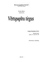 Referāts 'Vērtspapīru tirgus', 1.