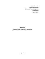 Referāts 'Vardarbības kvantitāte televīzijā', 1.