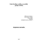 Referāts 'Atopiskais dermatīts', 1.