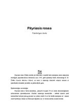 Konspekts 'Žibēra slimība jeb sārtā ēde - Pityriasis rosea', 1.
