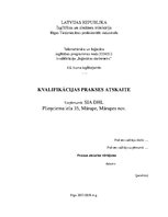 Prakses atskaite 'Prakses atskaite, loģistikas uzņēmums', 1.