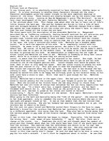 Eseja 'A Closer Look at Character', 1.