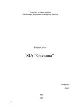 Biznesa plāns 'SIA "Gavanna"', 1.
