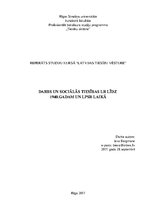 Referāts 'Darbs un sociālās tiesības LR līdz 1940.gadam un LPSR laikā', 1.