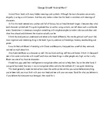 Eseja 'George Orwell “Animal Farm”', 1.