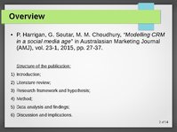Prezentācija 'Modelling CRM in a Social Media Age', 2.