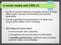 Prezentācija 'Modelling CRM in a Social Media Age', 4.