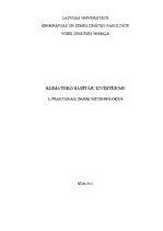 Referāts 'Klimatisko rādītāju izvērtējums Latvijā', 1.