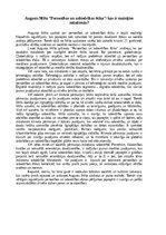 Eseja 'Augusts Milts “Personības un sabiedrības ētika” un “Saskarsmes ētika”', 1.