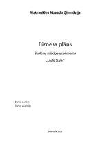 Biznesa plāns 'Biznesa plāns un prezentācija', 1.