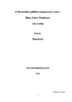 Konspekts 'Starteris', 1.