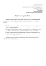 Konspekts 'Hipotēzes un to pārbaudīšana', 1.