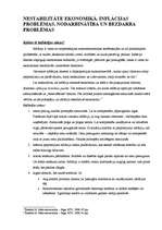 Konspekts 'Nestabilitāte ekonomikā. Inflācijas, nodarbinātības un bezdarba problēmas', 1.