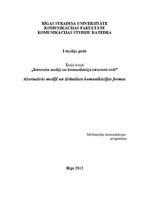 Eseja 'Alternatīvie mediji un tiešsaistes komunikācijas formas', 1.