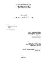 Prakses atskaite 'Civiltiesiskās prakses atskaite pie tiesu izpildītāja', 1.