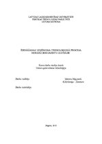Prakses atskaite 'Ēdināšanas uzņēmuma tehnoloģiskā procesa norises dokumentu izstrāde', 1.