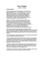 Konspekts 'Juris Alunāns', 1.