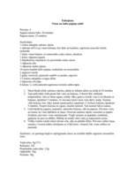 Paraugs 'Receptes tulkojums', 1.