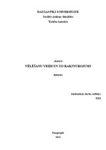 Referāts 'Vēlēšanu veidi un to raksturojums', 1.