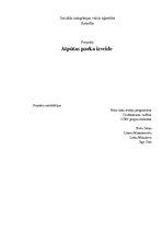 Biznesa plāns 'Projekts - atpūtas parka izveide', 1.