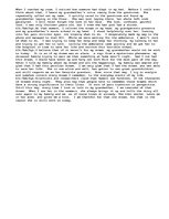 Eseja 'Personal Narrative on an experience involving a dream i had and how the next day', 2.