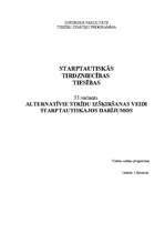 Referāts 'Alternatīvie strīdu izšķiršanas veidi', 1.