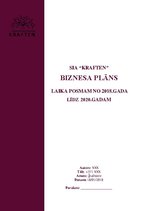 Biznesa plāns 'Biznesa plāns jaunuzņēmumam', 1.