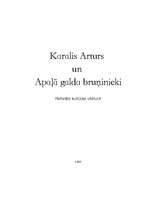 Referāts 'Karalis Arturs un Apaļā galda bruņinieki', 1.