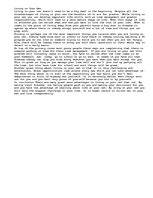 Eseja 'Living on Your Own', 1.