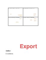 Konspekts 'Export Marketing Plan - Beer Exports', 1.