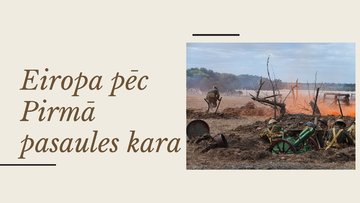 Prezentācija 'Eiropa pēc Pirmā pasaules kara', 1.