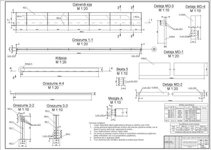 Paraugs 'Divstāvu ēkas starpstāvu pārseguma nesošo tērauda konstrukciju projekts', 53.