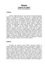 Konspekts 'Rainis „Uguns un nakts”', 1.