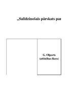 Konspekts 'Salīdzinošais pārskats par cilvēka personības attīstības teorijām', 1.