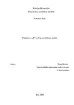 Konspekts 'Uzņēmuma "X" vadības un sistēmas analīze', 1.